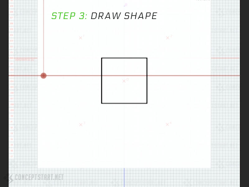 Step 3: Draw Shape