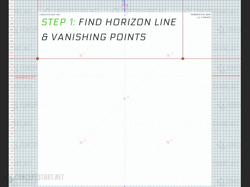 Step 1: Horizon Lines & Vanishing Points