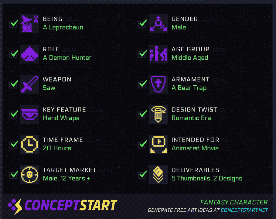 Oc Prompt Generator : An oc generator i made because i was struggling