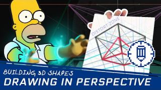 Drawing Tutorial: 3D Shapes in 1, 2 & 3 Point Perspective